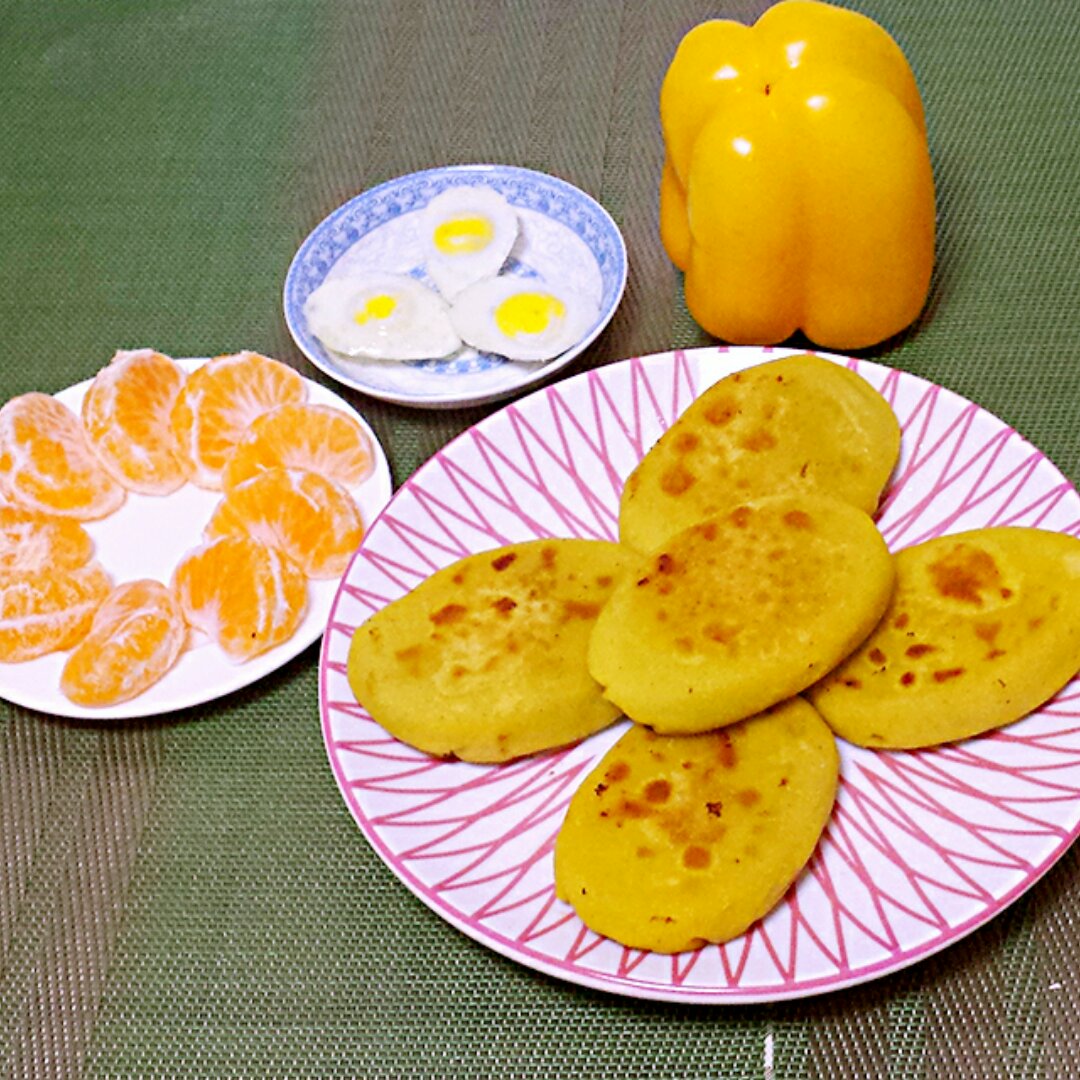 玉米面窝窝饼