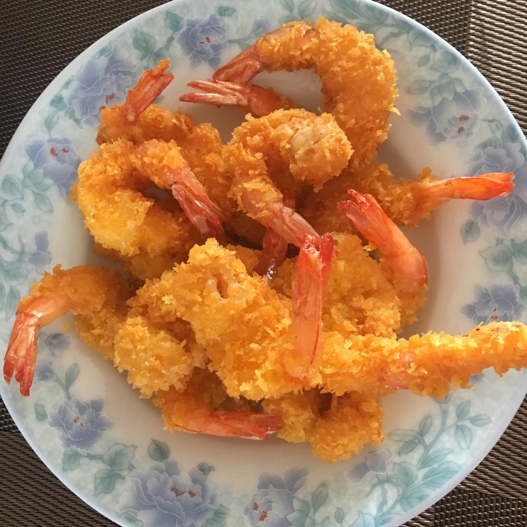 面包糠炸虾
