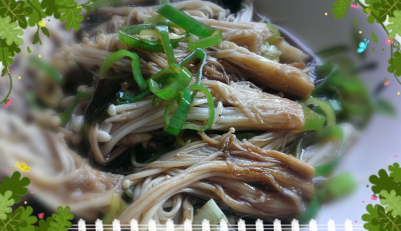 白灼金针菇