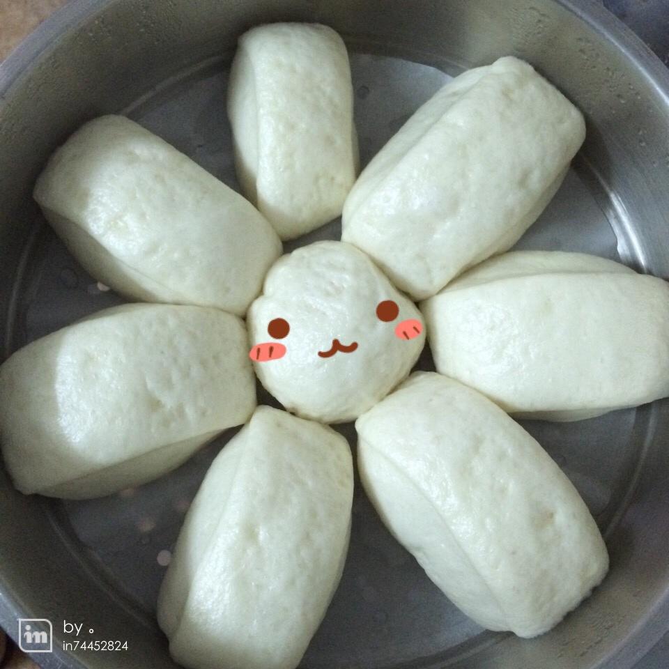广式馒头（刀切，圆形。馒头。附视频。一次性发酵）