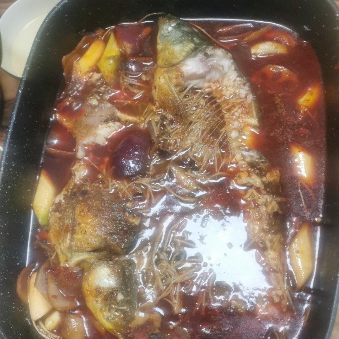 不用烤箱的烤鱼