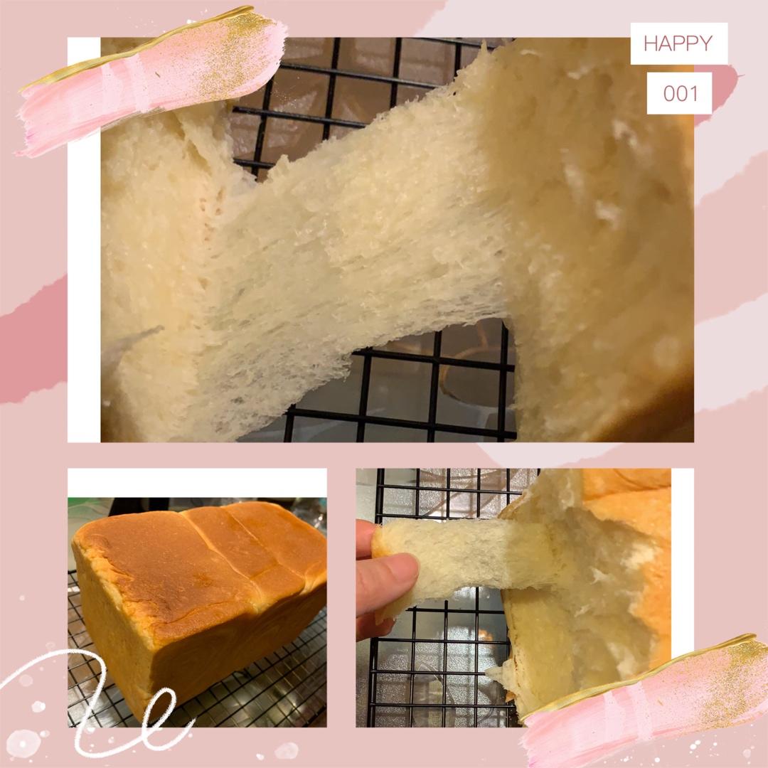 一次发酵❗️手撕吐司面包，柔软拉丝～