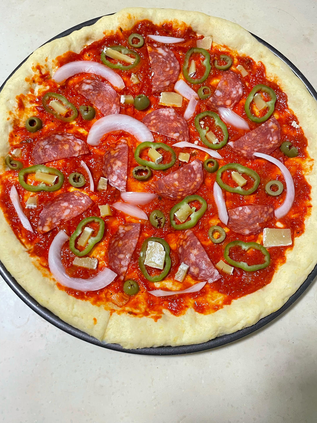 西餐65： Pizza面团4-薄脆口感-老方子很咸