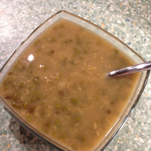 不变色的绿豆沙