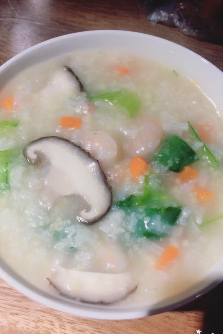 rene_dqlf做的蔬菜虾仁粥