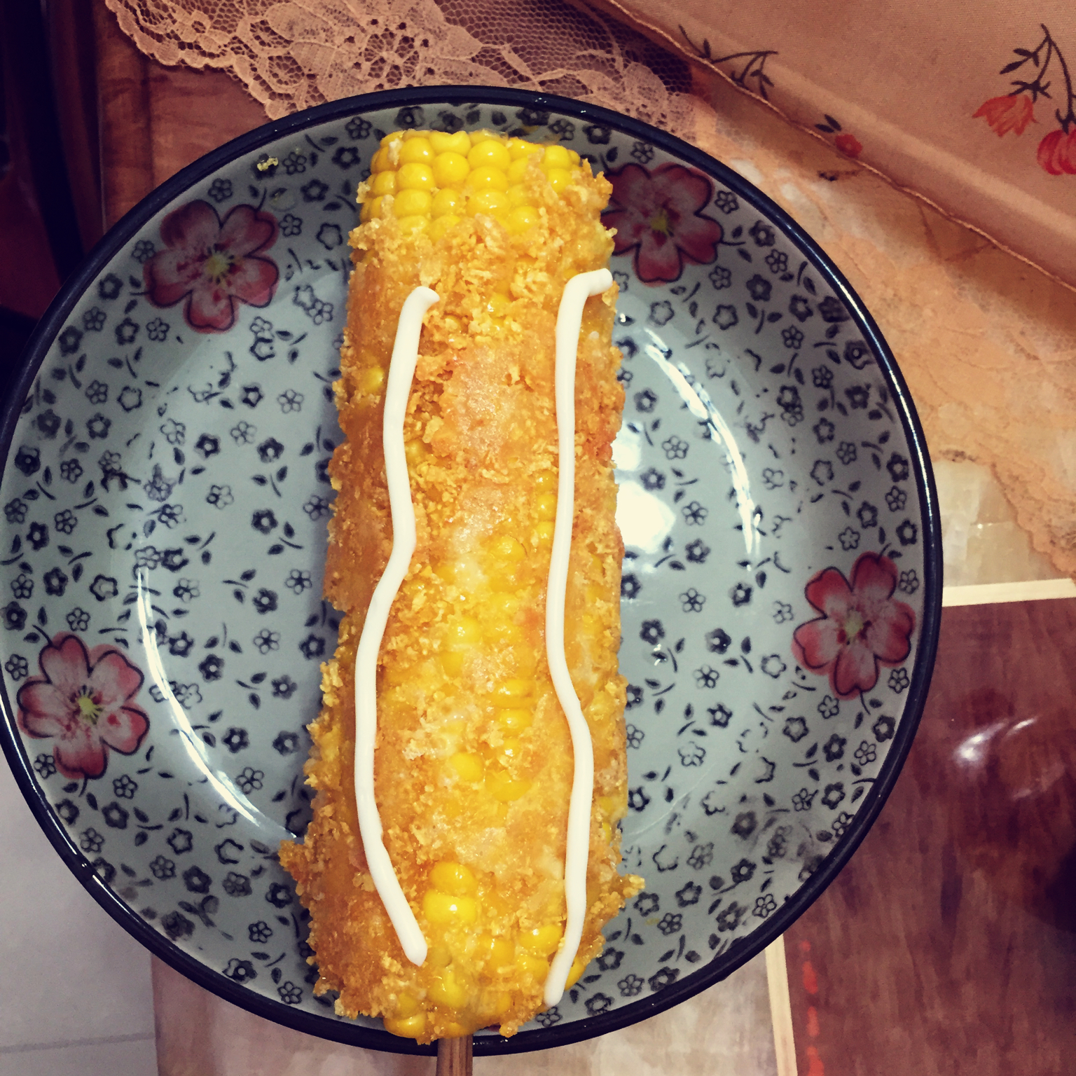 甘梅芝士炸玉米