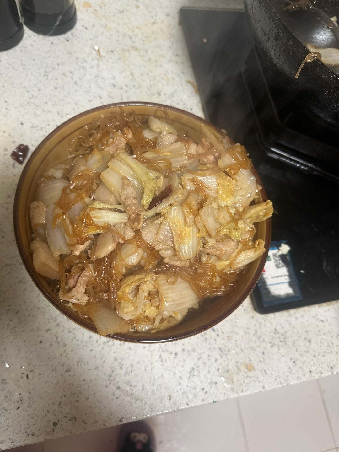 白菜炒粉丝