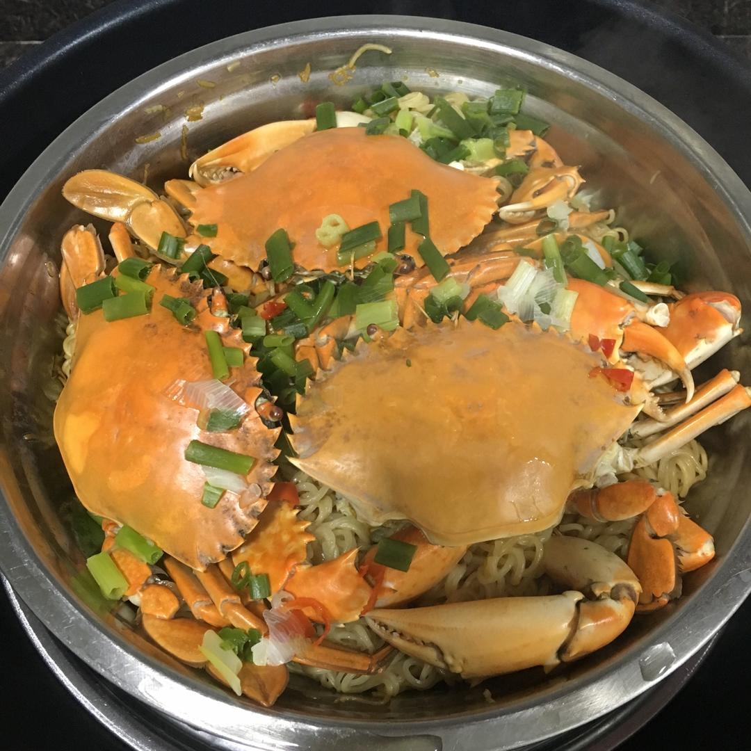 粉丝蒸螃蟹