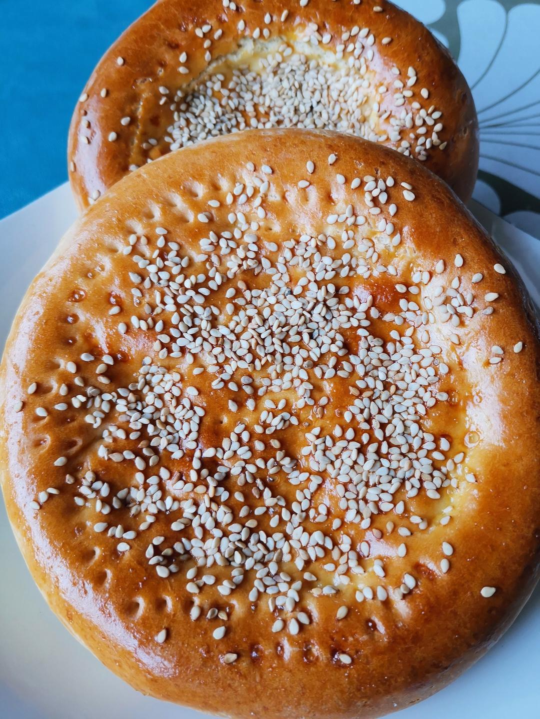 芝麻小烤饼