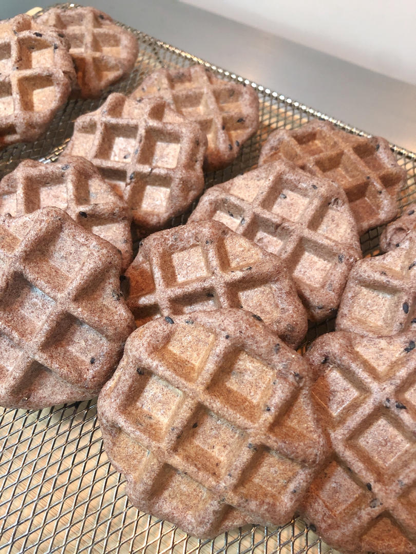 100%全麦无油华夫饼面包