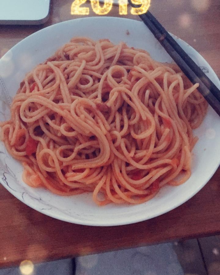 番茄肉酱意大利面