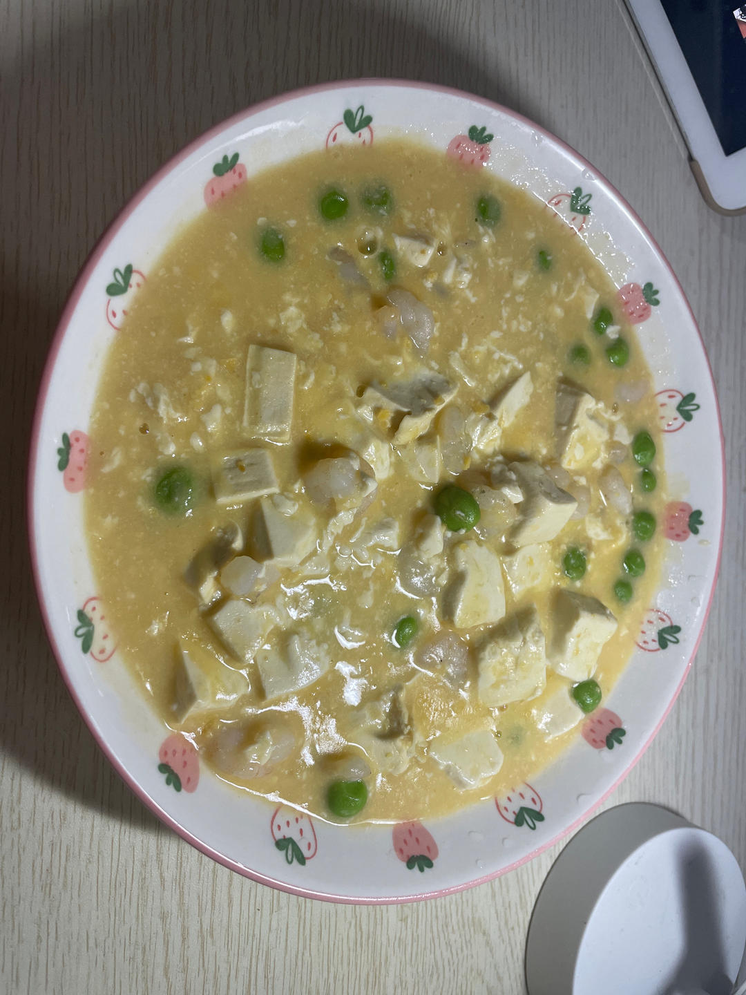 咸蛋黄虾仁豆腐