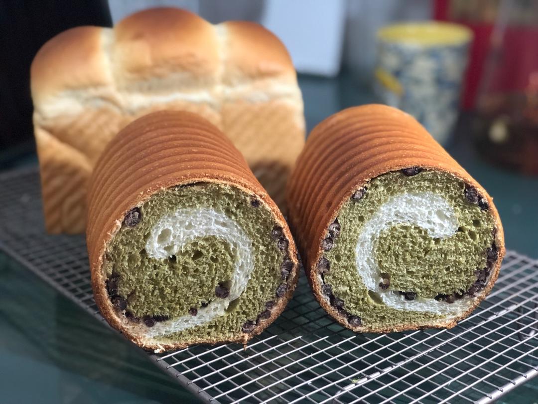 最正宗的日式抹茶红豆吐司