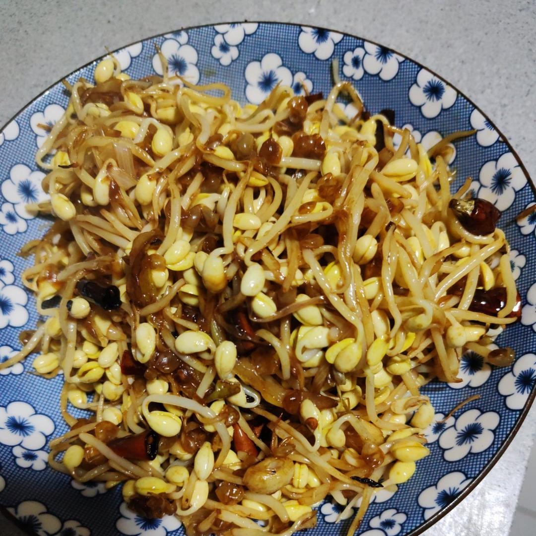 炒黄豆芽