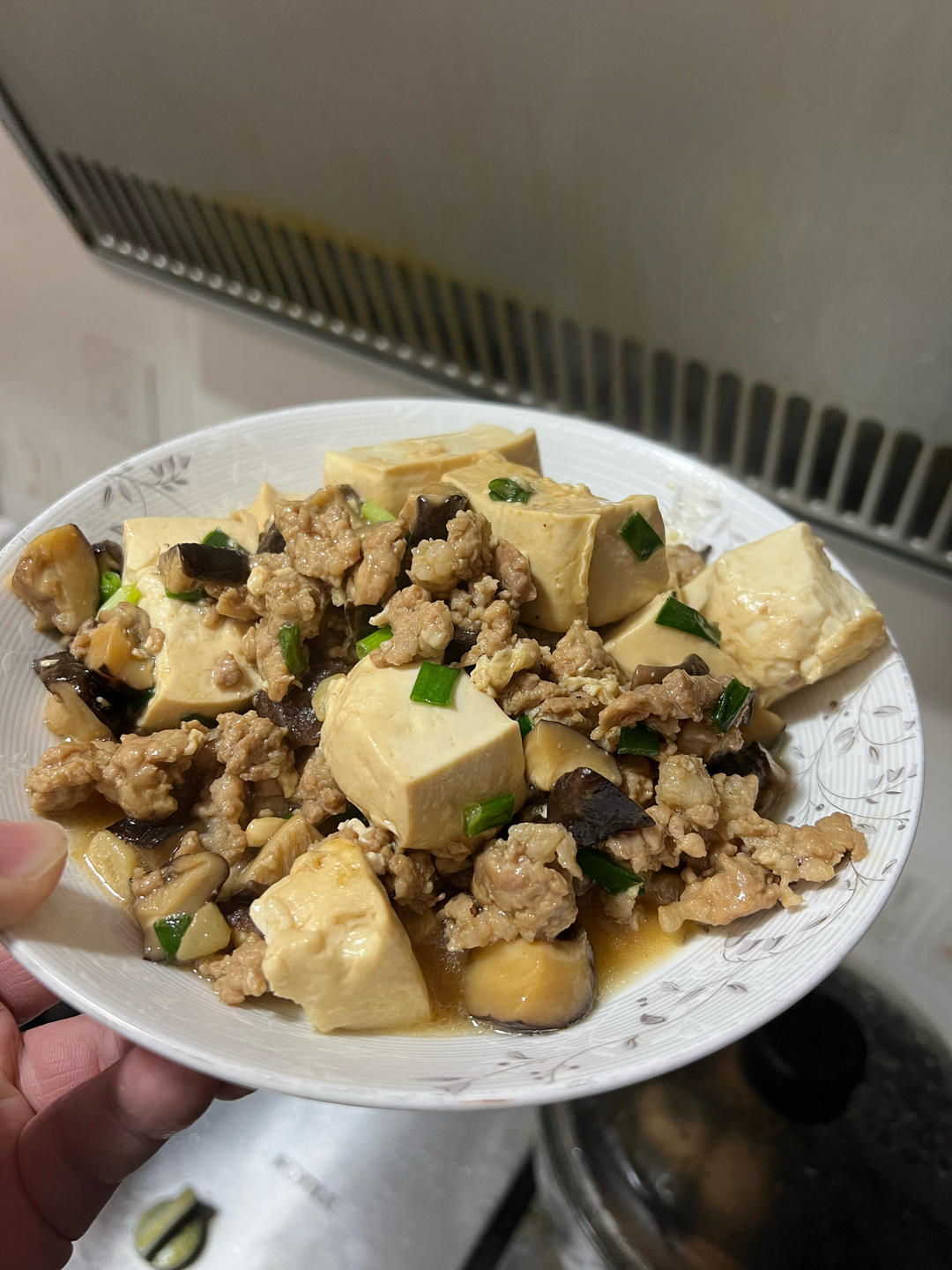 超级下饭的香菇肉沫豆腐