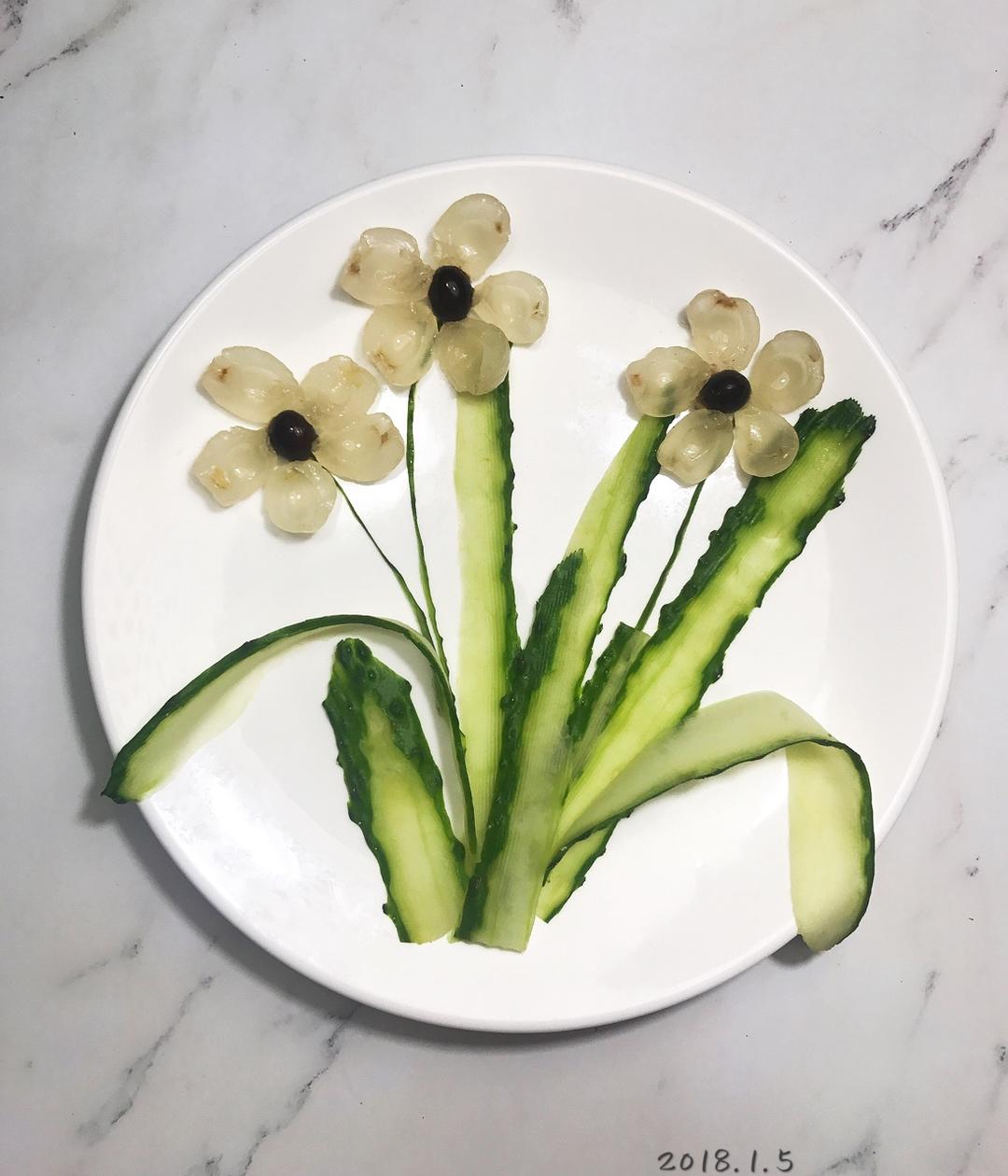 刘_芬做的桂圆果盘造型