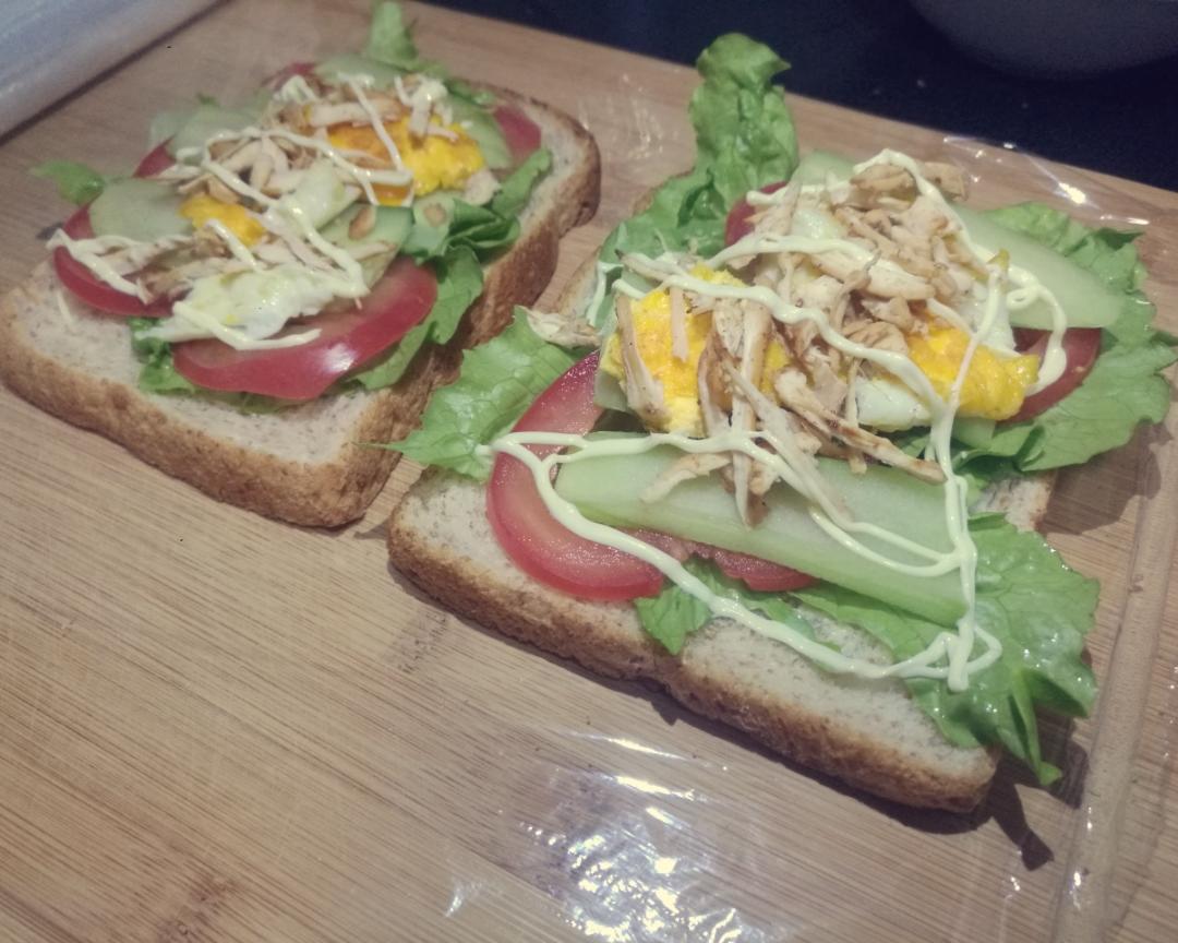 本仙女做的好吃到爆的三明治