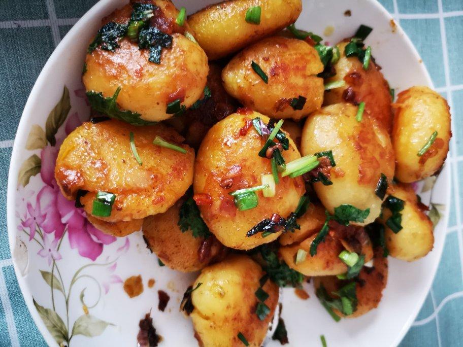 孜然香辣煎小土豆