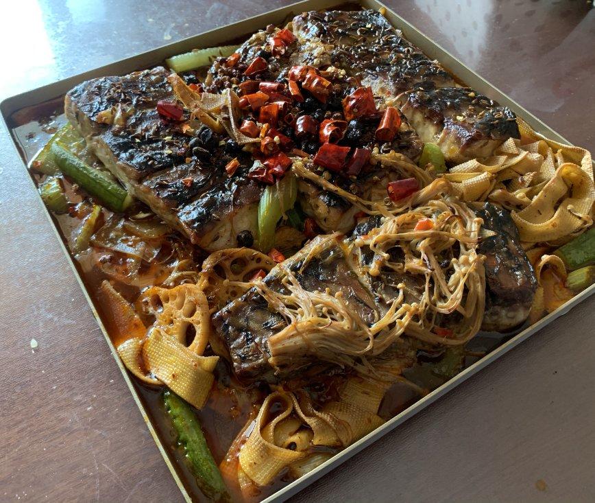 重庆烤鱼(烤箱版)爆好吃，爆简单