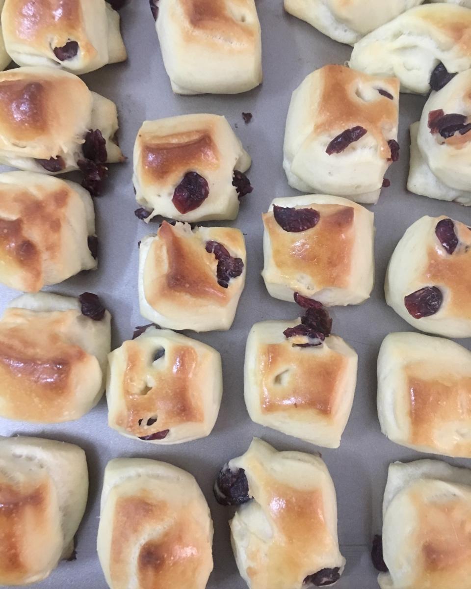 蔓越莓优格小面包块