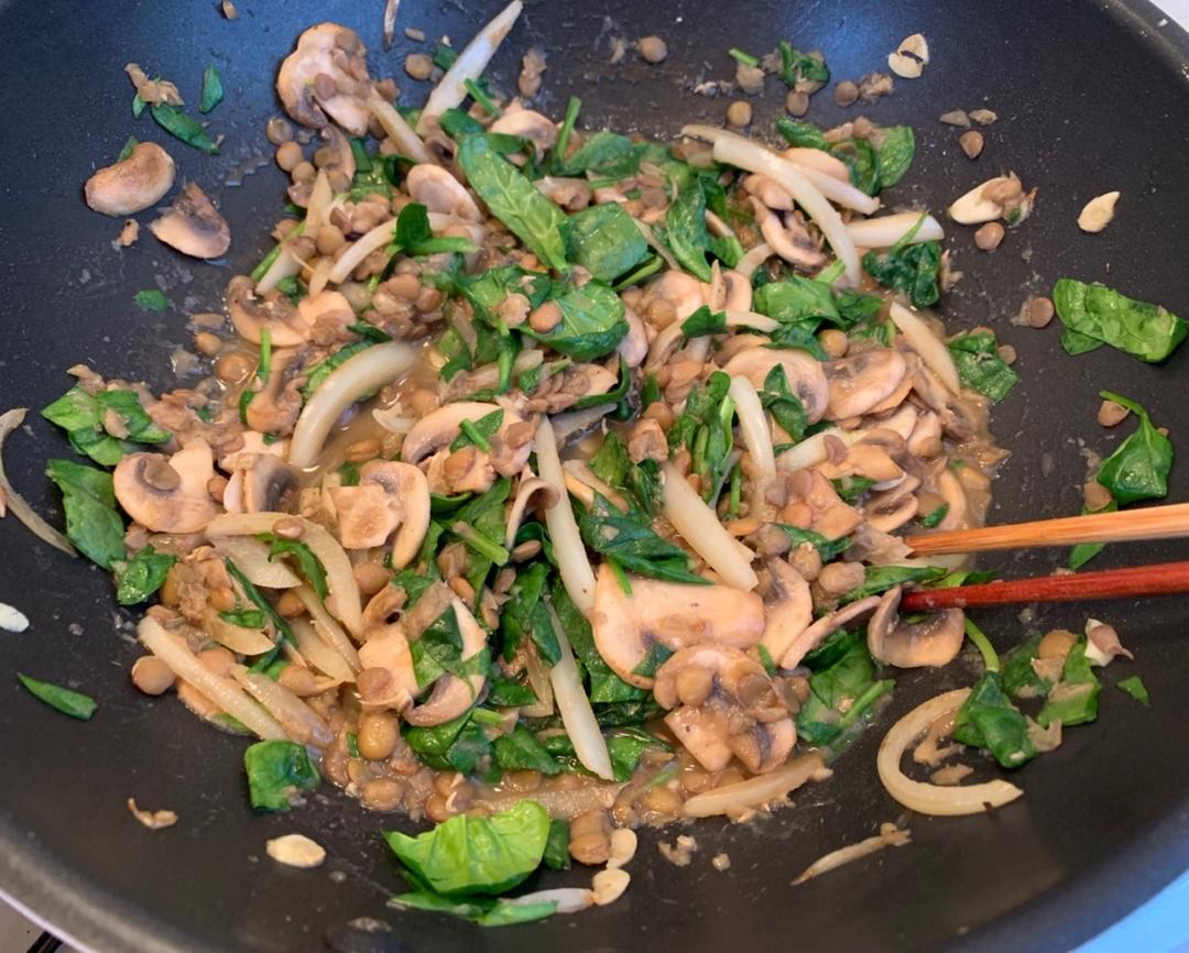 大菇小扁豆沙律 Mushroom, Lemon and Lentil Salad