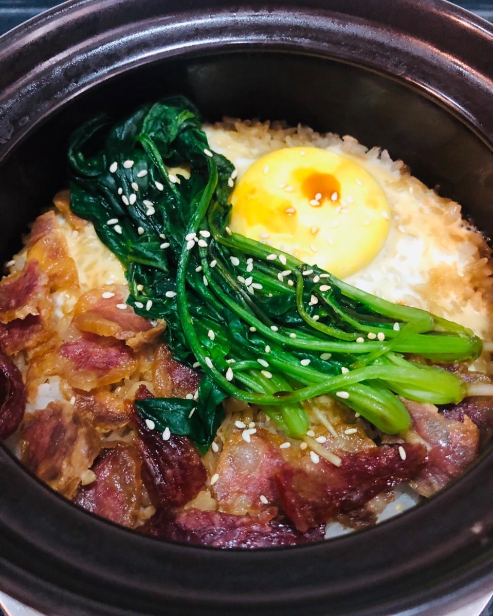香喷喷的🍲腊肠煲仔饭（砂锅版）超简单神速