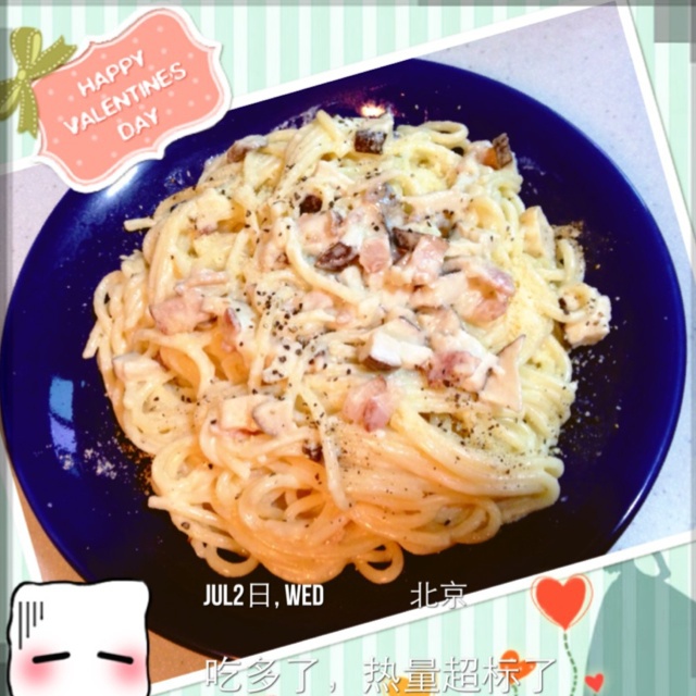 奶油培根意大利面（spaghetti）