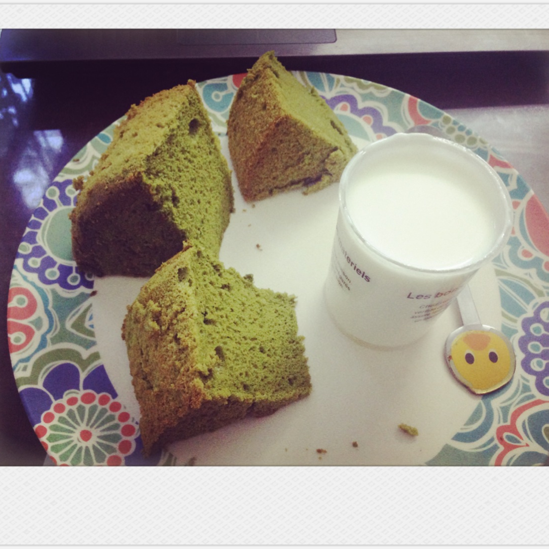 六寸抹茶戚风蛋糕