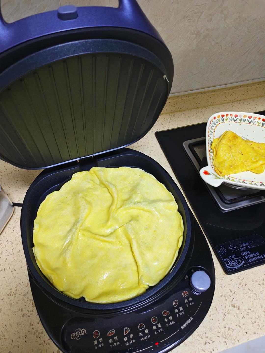 简单快手鸡蛋饼 柔软翻面不破