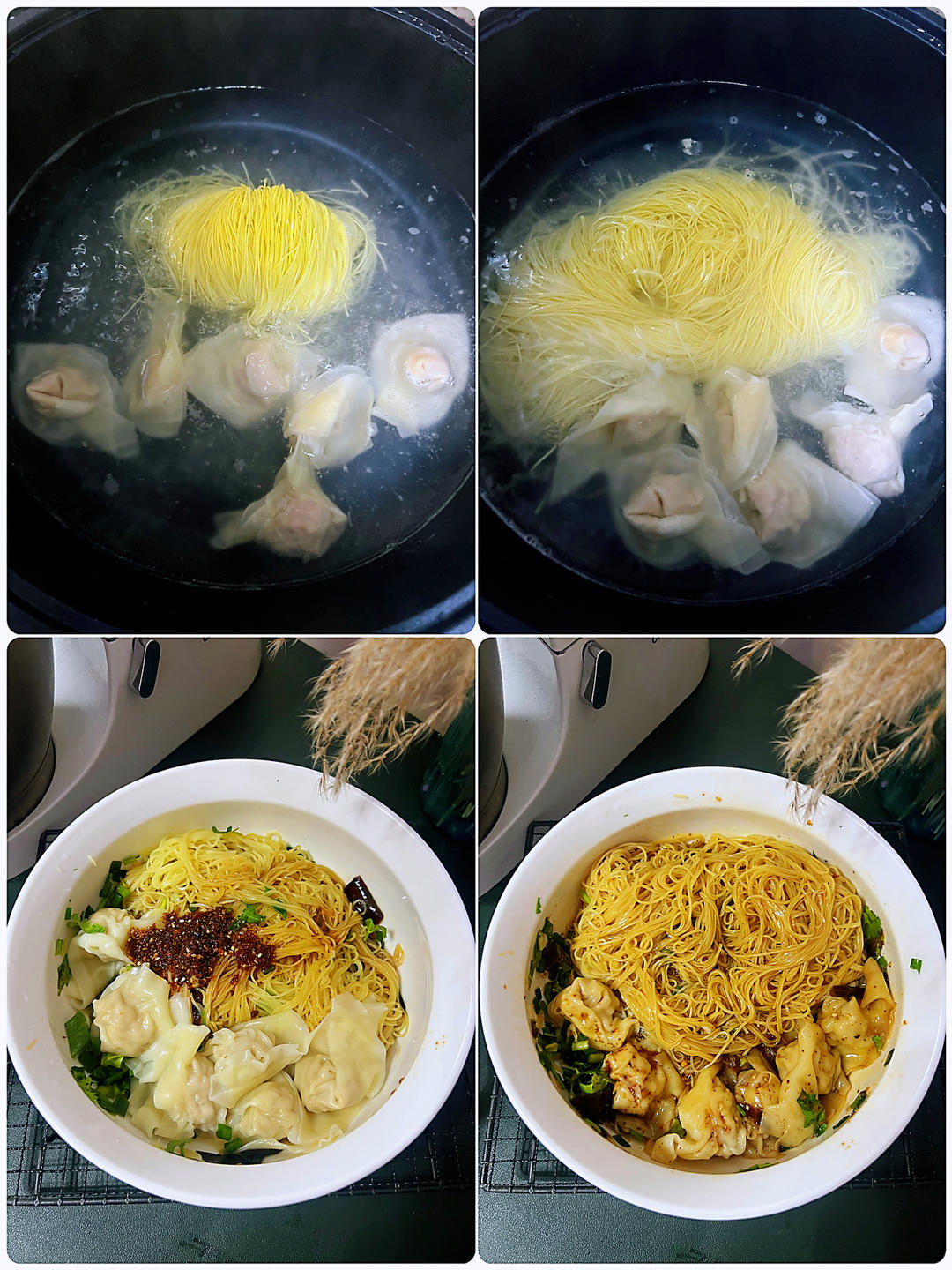 鲜汤脆肉馄饨（包法视频）