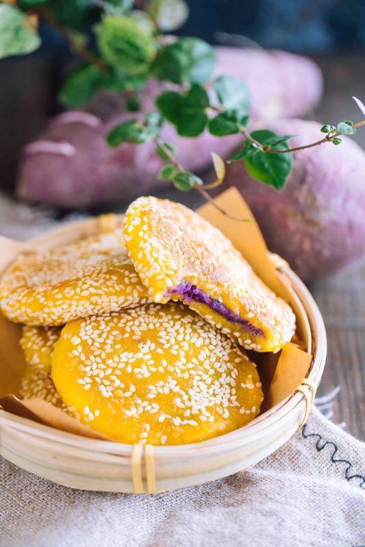 南瓜紫薯饼的做法