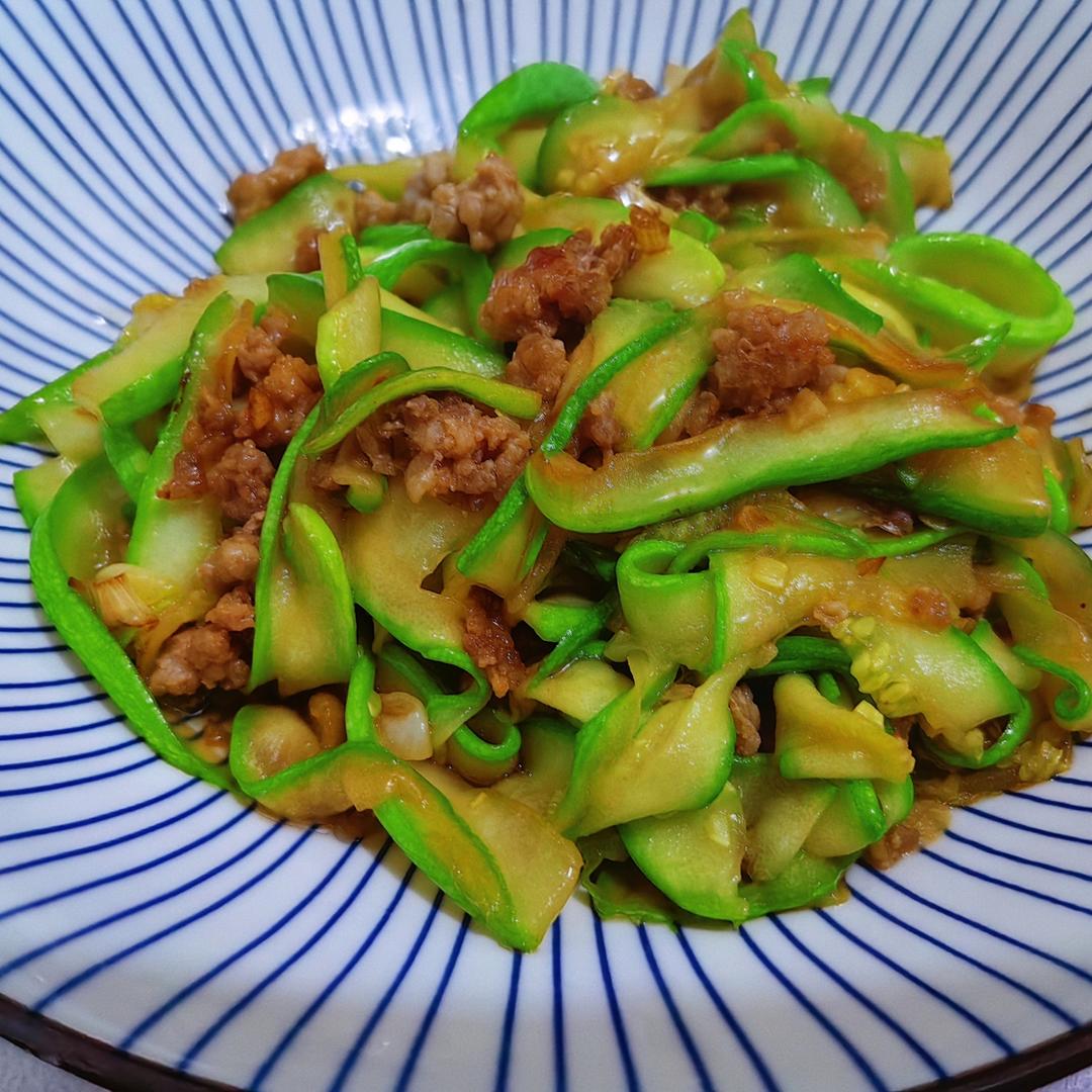 下饭菜 肉末西葫芦