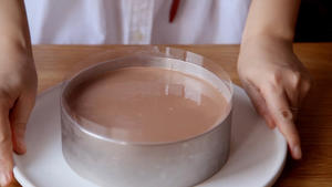 榛子巧克力酱芝士慕斯蛋糕（含视频）的做法 步骤17