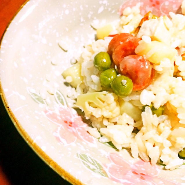 土豆腊味饭