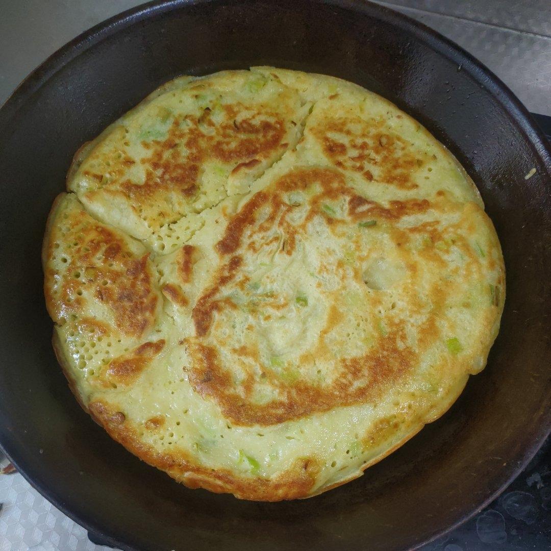 手不粘面，早上5分钟做葱花饼，又香又软