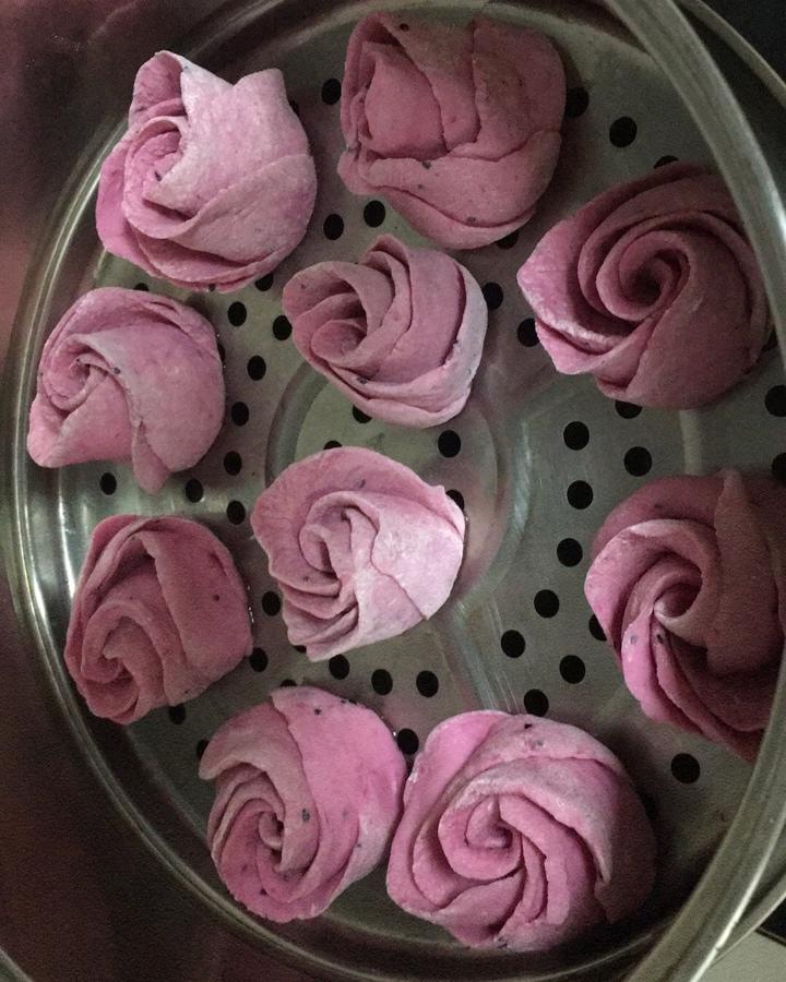 玫瑰花馒头