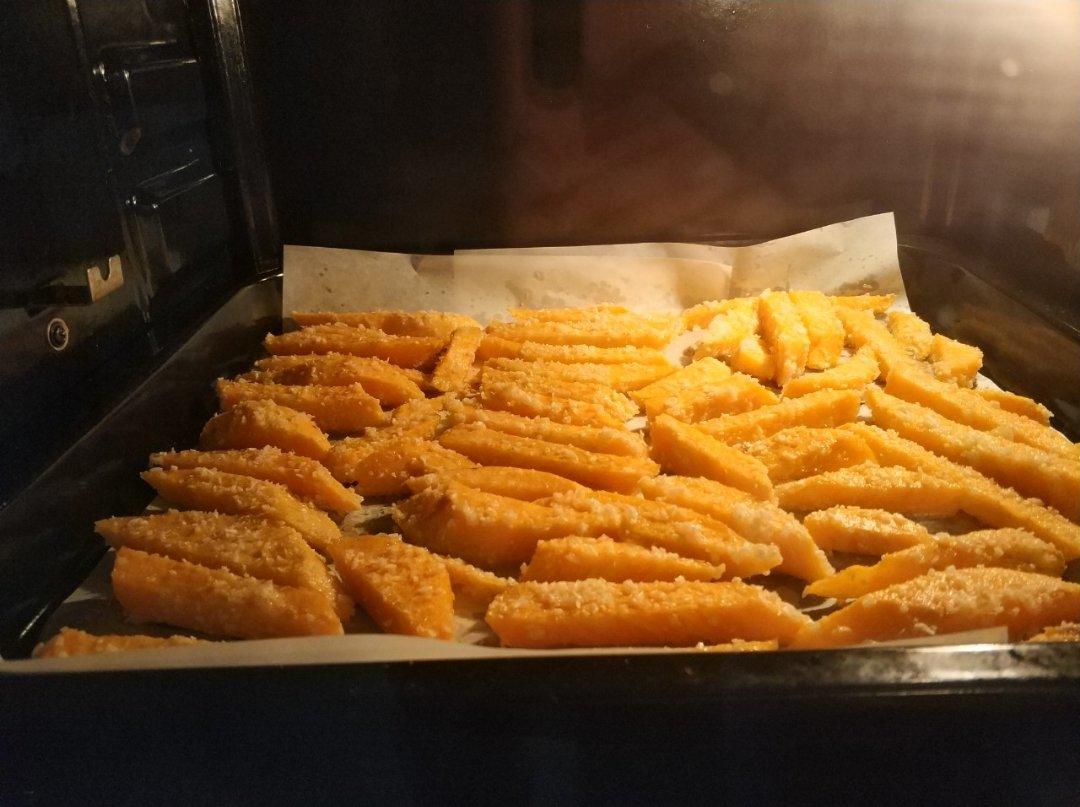 椰蓉烤红薯条（健康夜宵）