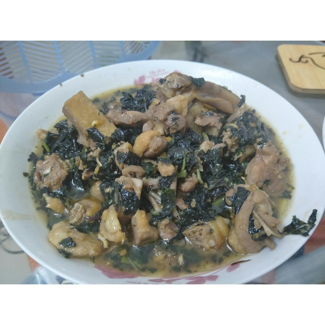 紫苏焖鸭