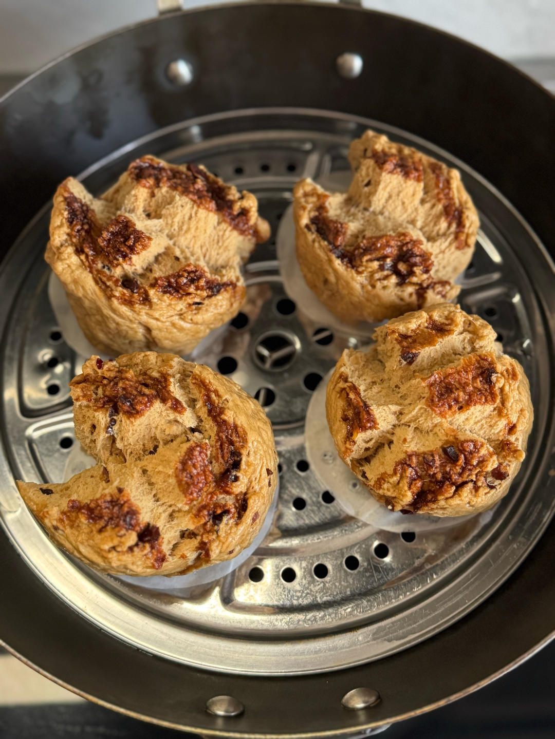 红糖自然开花馒头❗️按步骤来必定成功(ง•̀_•́)ง想偷懒不行哦