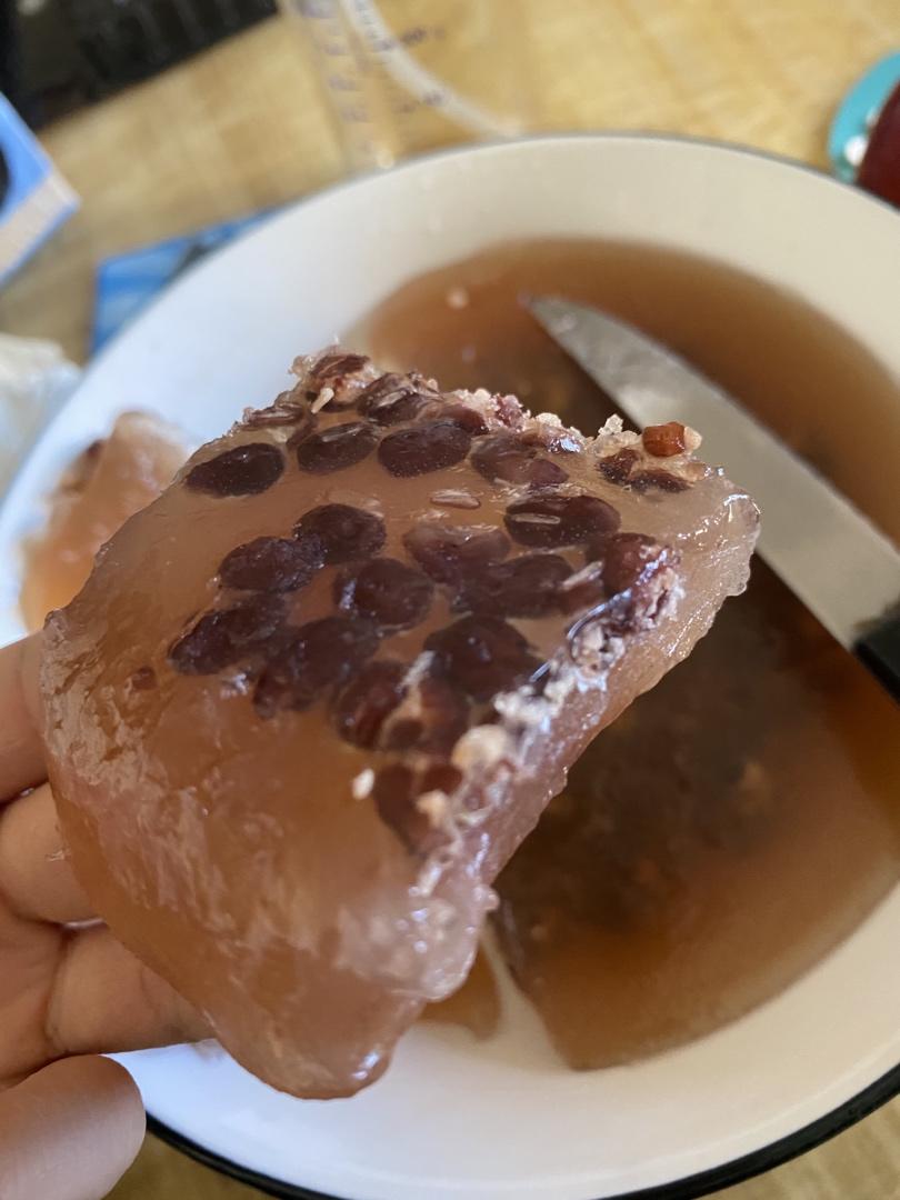 藕粉红豆糕