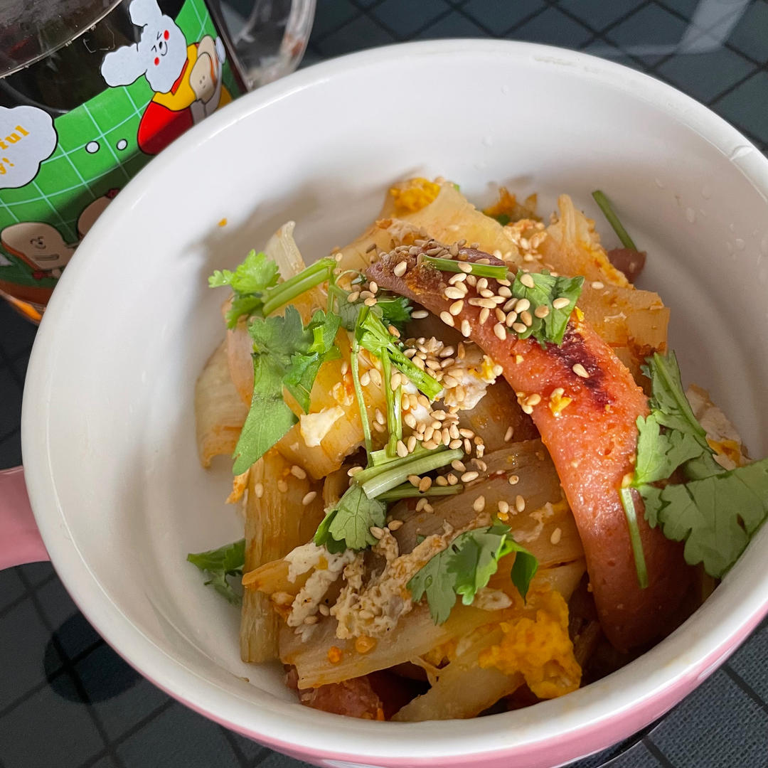 超级美味的东北烤冷面➕自制万能酱料【酱料是关键】