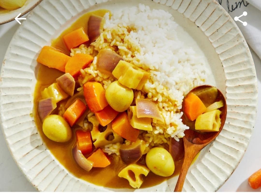 高纤根茎蔬菜咖喱，三高轻松吃