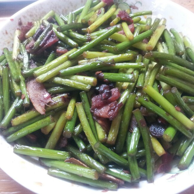 蒜薹炒肉丝