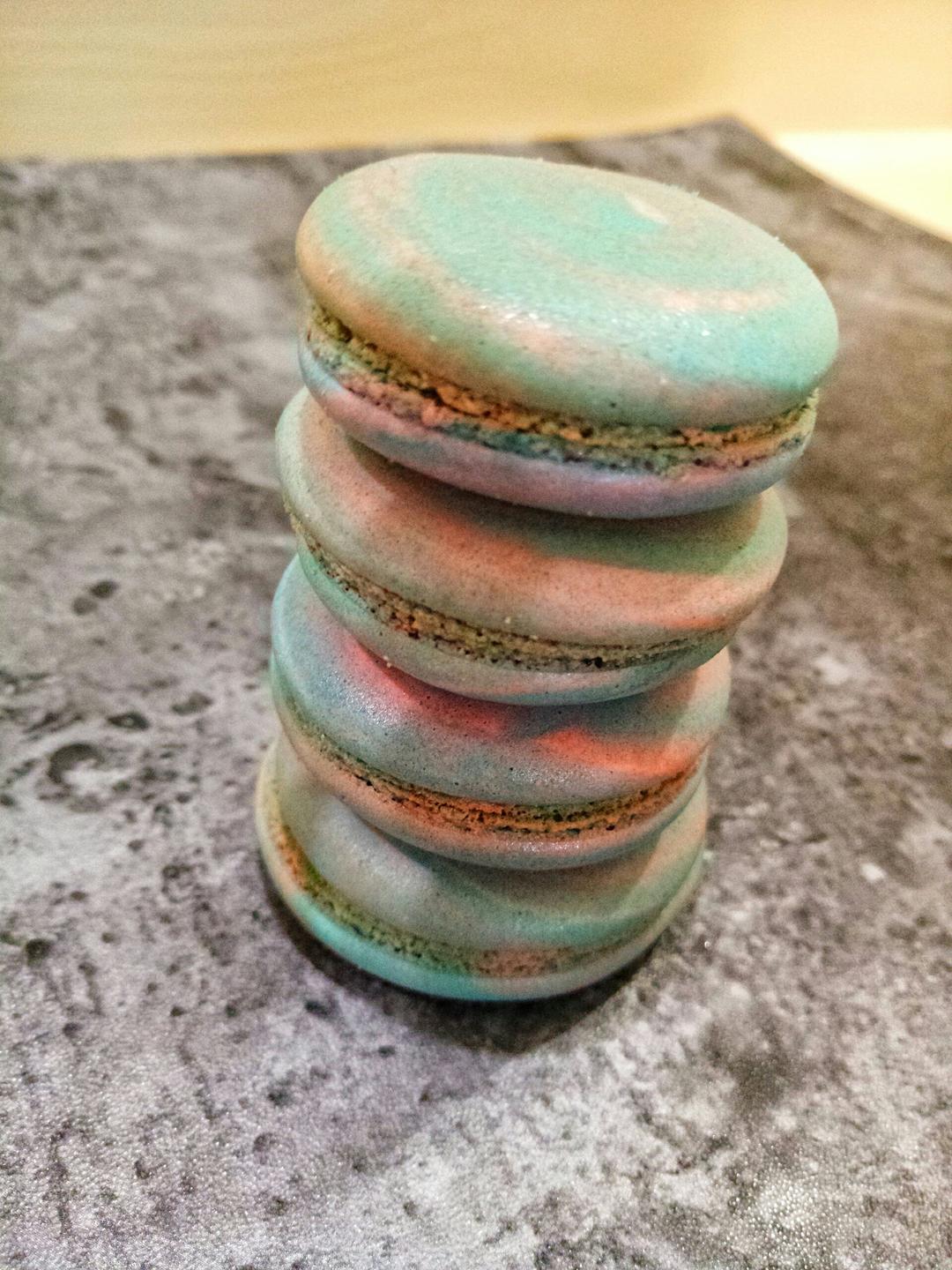 星空马卡龙制作方法(圣诞节彩蛋:饼身的制作)