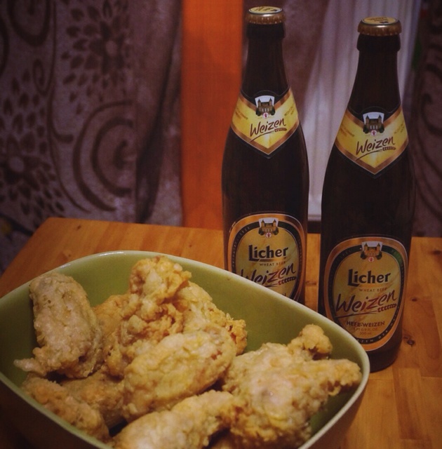 啤酒和炸鸡