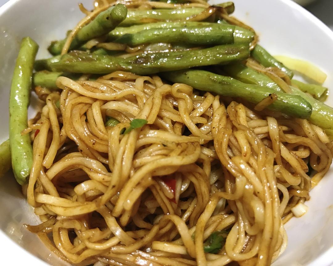 豆角焖个面