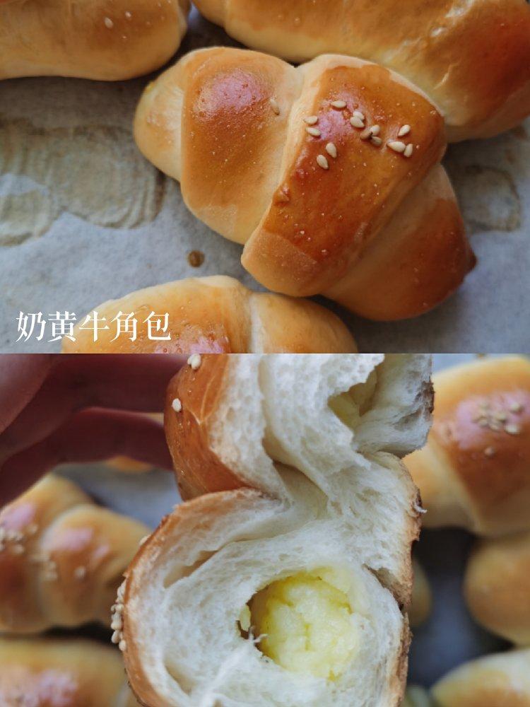 🥐奶黄小牛角包（玉米油版）