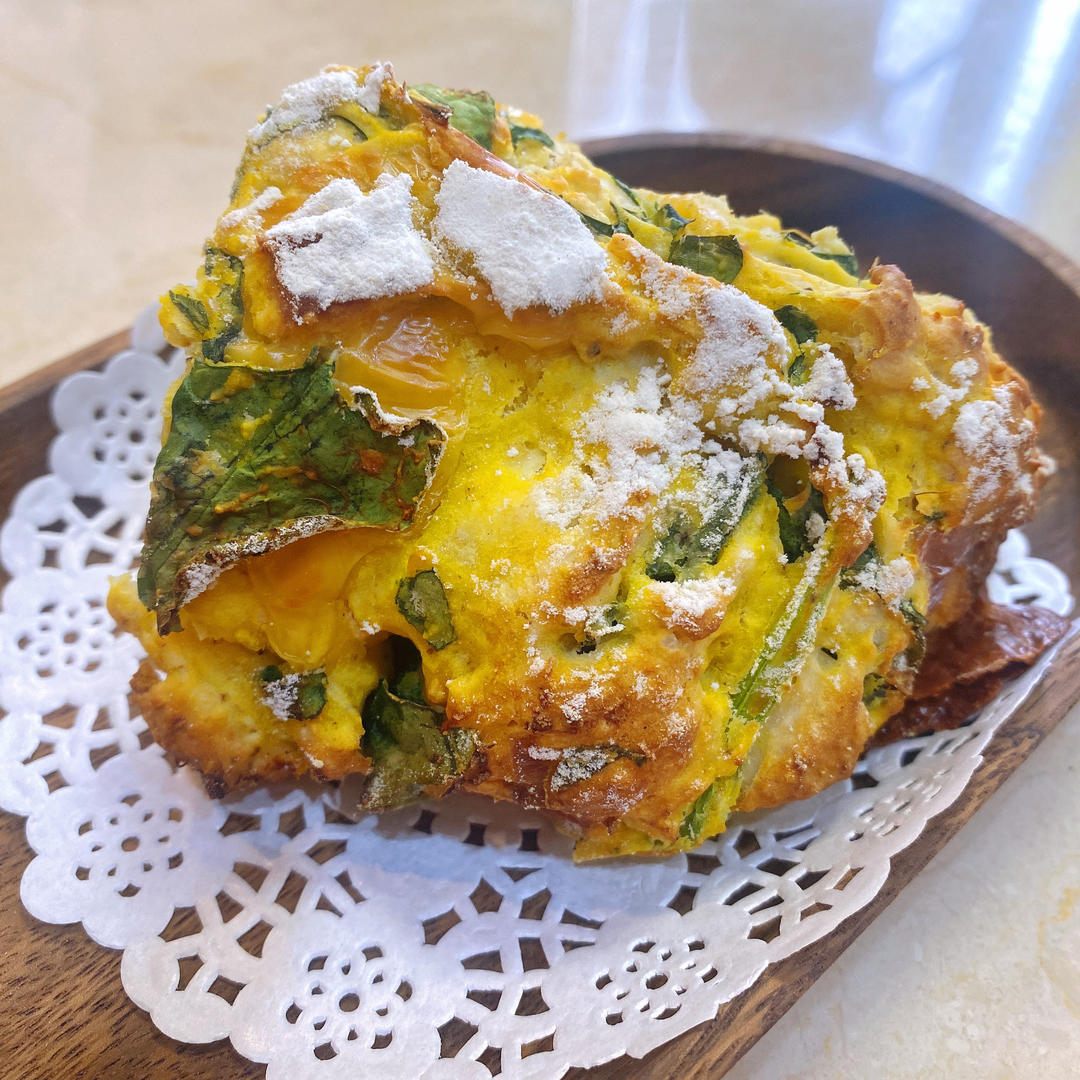 『营地面包』30分钟丹波面包|菠菜南瓜奶酪