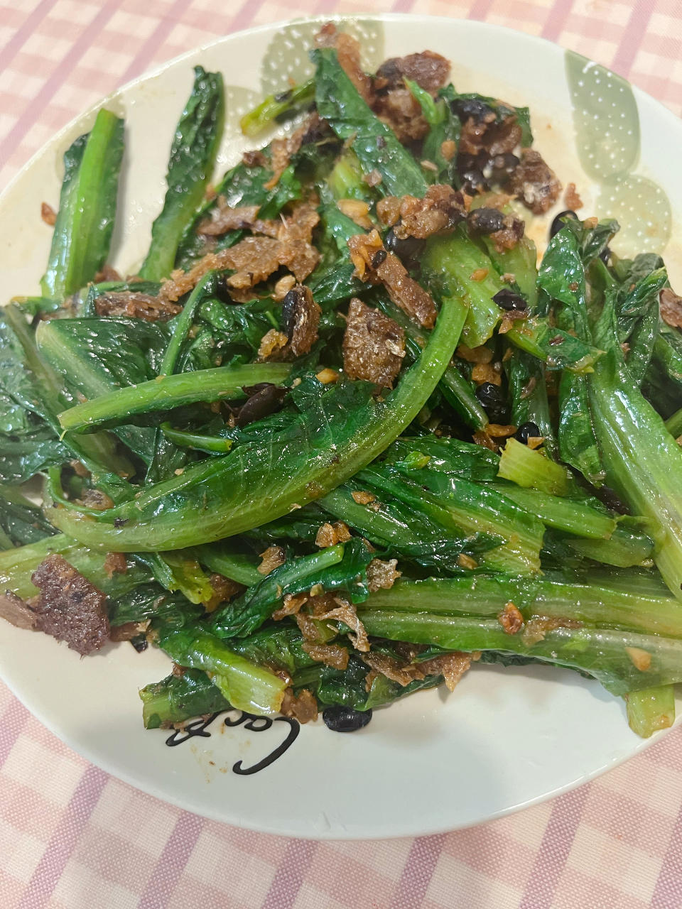豆豉鲮鱼油麦菜