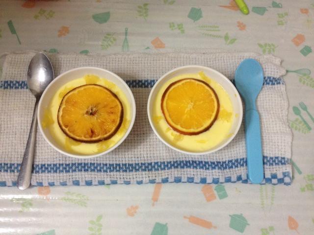 橙香蛋羹的做法
